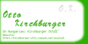 otto kirchburger business card